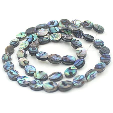 Amazon Justinstones Natural 8mm Abalone Shell Flat Oval Beads