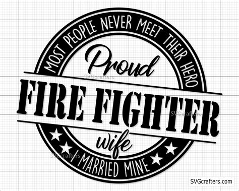 Proud Firefighter Wife Svg Firefighter Svg Fireman Svg Fire Etsy México