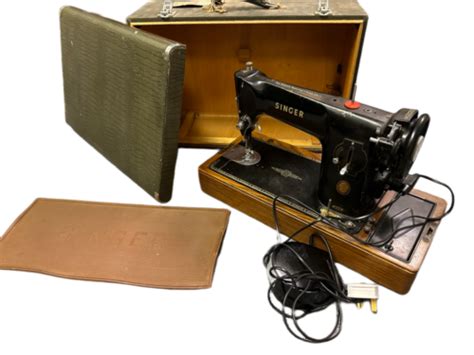 Singer 201k Heavy Duty Vintage Sewing Machine And Case For Leather Denim Etc Ebay