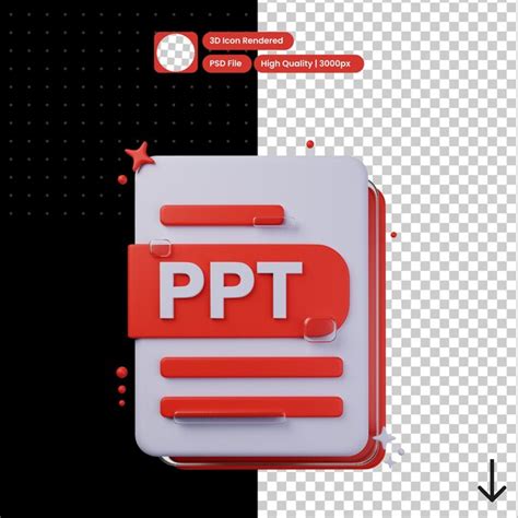 Premium Psd Psd 3d Illustration Of Ppt Format