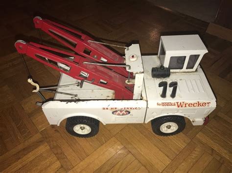 Vintage 1970 S Mighty Tonka Tow Truck Wrecker Double Boom Tonka Tow Truck Wrecker