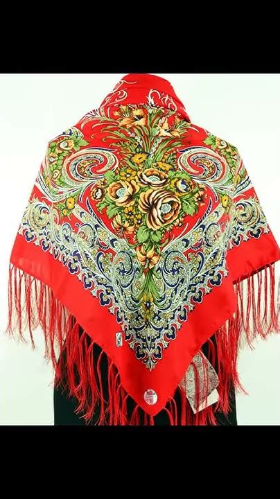 Платки с кистями 120см - YouTube