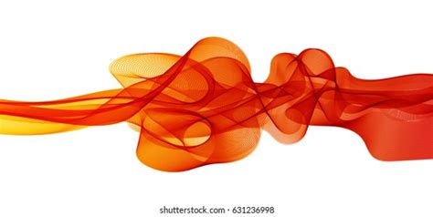 Abstract Orange Color Wave Design Element Stock Vector Royalty Free