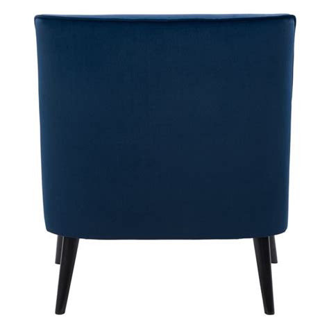 Fauteuil D Appoint Moderne En Polyester Elewood Par CorLiving Bleu