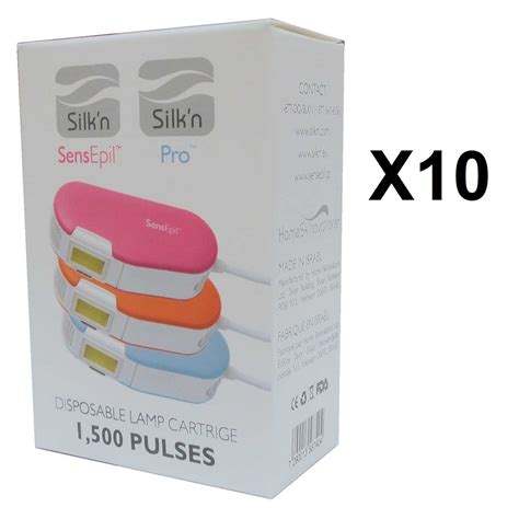 10x Silk N Sensepil Light Hair Removal Refill Cartridge Lamps 15 000