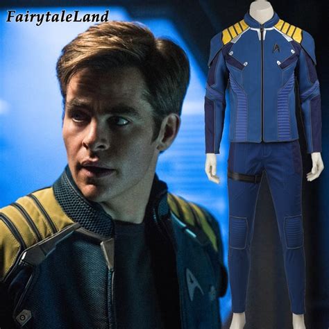 Star Trek Beyond Captain Kirk cosplay costume Star Trek uniform Chekov ...