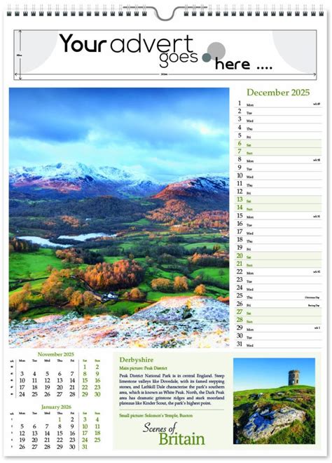 Scenes Of Britain Wall Calendar 2025 Think Promote