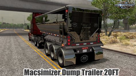 Macsimizer Dump Trailer 20FT v1.4 (1.48.x) for ATS | Renenate