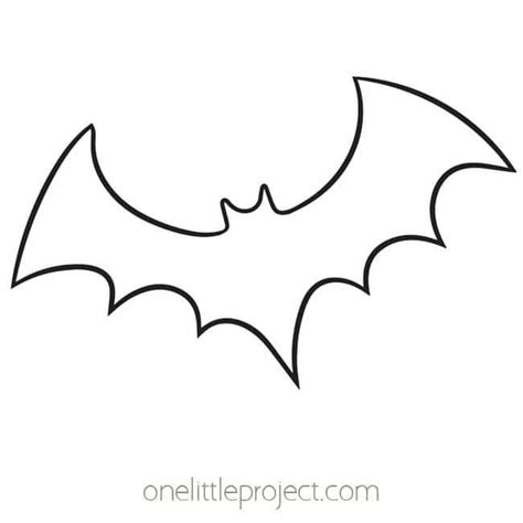 Over 15 Free Printable Bat Outlines To Use For Crafts And Coloring