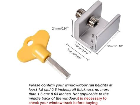 12 Sets Adjustable Sliding Window Locks