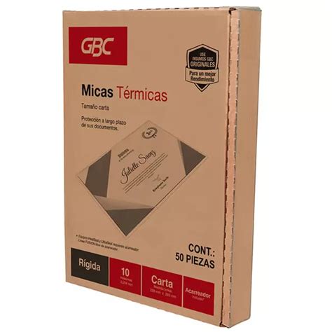 Mica Termica GBC 10 Milesimas Carta Caja Con 50 OFIMART