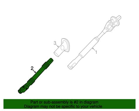 2017 2019 Gm Intermediate Steering Shaft 85104189 Gm