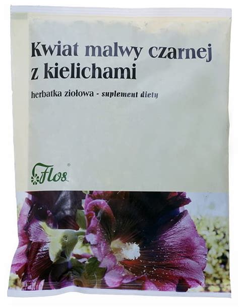 Kwiat Malwy Czarnej Z Kielichami G Flos Zio A Wiata