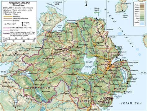 Map of northern ireland - A map of northern ireland (Northern Europe ...