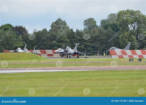 Typhoon Fgr Fighter Jet On Military Airfield Stock Photo Image Of