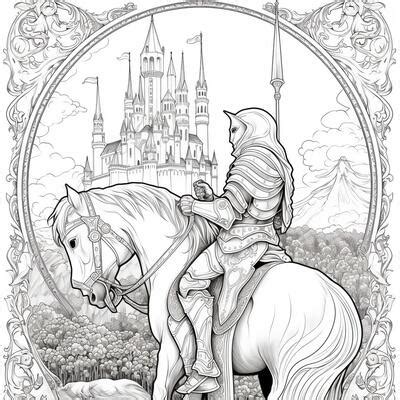 Knight Coloring Stock Photos, Images and Backgrounds for Free Download