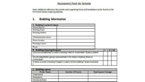 FREE 29 Sample Blank Assessment Forms In PDF MS Word Excel