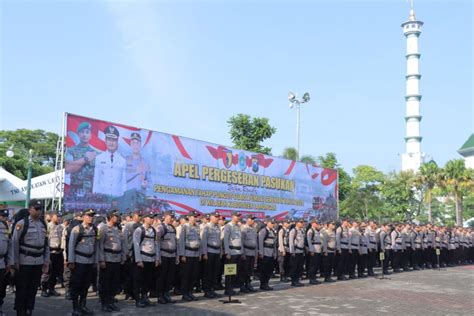 Dandim 0812 Lamongan Hadiri Apel Pergeseran Pasukan Pengamanan Pemilu