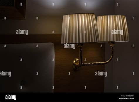 Lamps In A Hotel Room Stock Photo Alamy