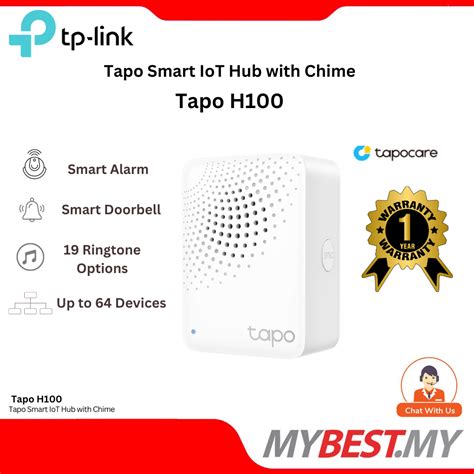 TP Link Tapo H100 Tapo Smart IoT Hub With Chime Reliable Long Range