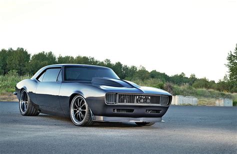 1967 Chevrolet Camaro Classic Muscle Car Bowtie Gray HD Wallpaper