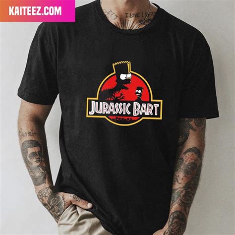 Jurassic Bart Funny Jurassic Park Meme Unique T Shirt Kaiteez