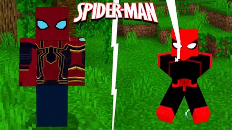 NOVO ADDON MOD DO HOMEM ARANHA PARA MINECRAFT PE YouTube