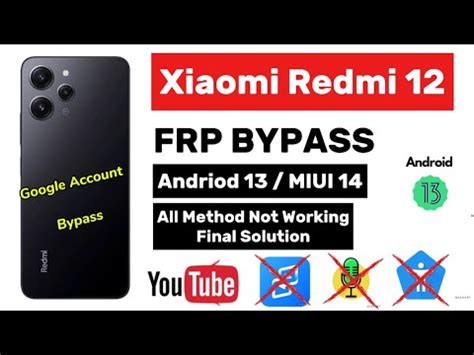 REDMI 12 5G Frp Bypass MIUI 14 Without Pc Xiaomi HyperOS MIUI 14 Frp