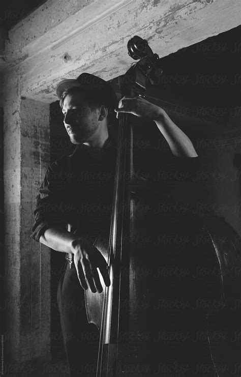 Contrabass Black And White By Stocksy Contributor Urs Siedentop Co