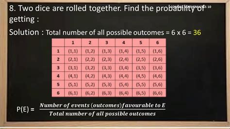 ICSE Class 10 Probability Part 6 YouTube