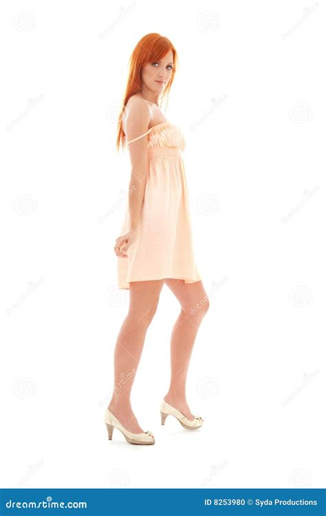 Tall Redhead Stock Photo Image Of Heels Looking Babe