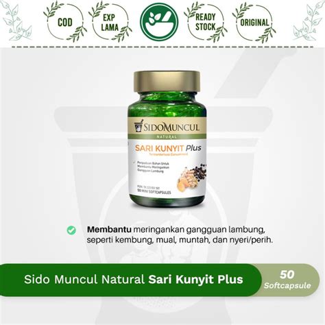 Jual Sidomuncul Sari Kunyit Plus Blackpepper Kapsul Sido Muncul