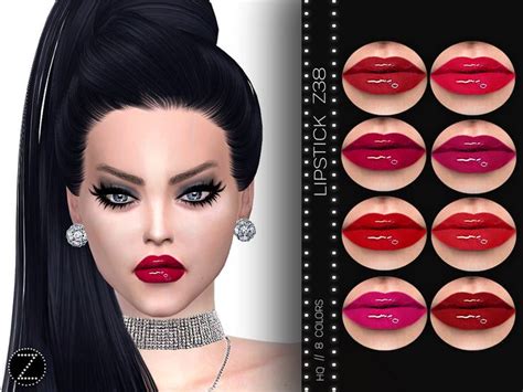 Sims 4 — Lipstick Z38 By Zenx — Base Game All Age For Female 8