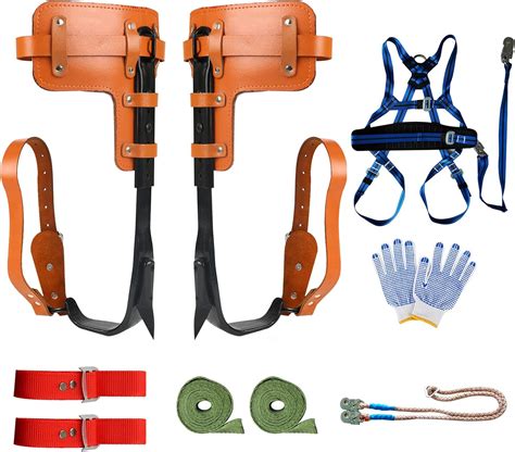 Twsoul Tree Climbing Spikes Set Adjustable Tree Climbing Gear With