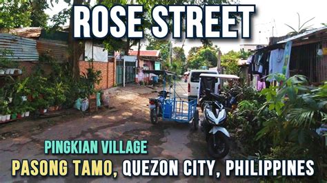 Rose Street In Pingkian Village Pasong Tamo Quezon City Metro Manila