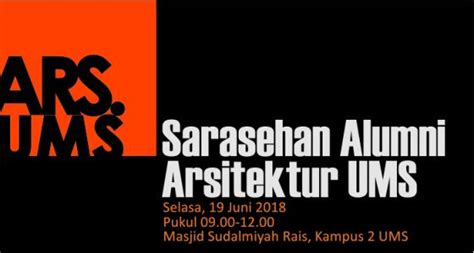 Sarasehan Alumni Arsitektur Ums Program Studi Arsitektur