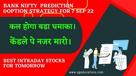 Banknifty Prediction And Option Strategy For 7 Sep 22 I Nifty Prediction