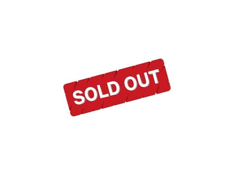 Premium Vector | Sold out label vector