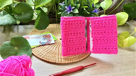 Crochet Card Holder Crochet Star Stitch Card Holder Pattern For