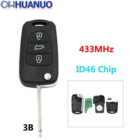 Button Smart Remote Key Fob Mhz With Id Chip For Kia Rio Seed