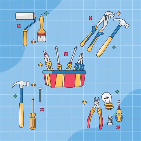 Premium Vector The Object Toolkits Collection Vector Flat Illustration