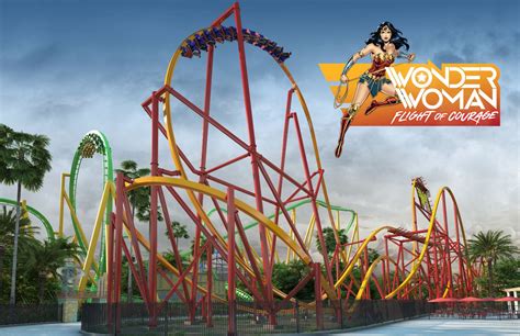 Six Flags Magic Mountain Announces Wonder Woman Single Rail Coaster For