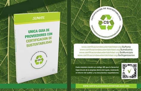 Gu A De Proveedores Con Certificaci N De Sustentabilidad