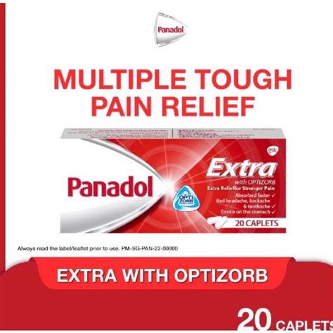 Jual Panadol Extra With Optizorb Caplets Singapore Shopee