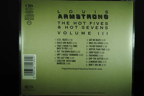 Louis Armstrong The Hot Fives Hot Sevens Volume III