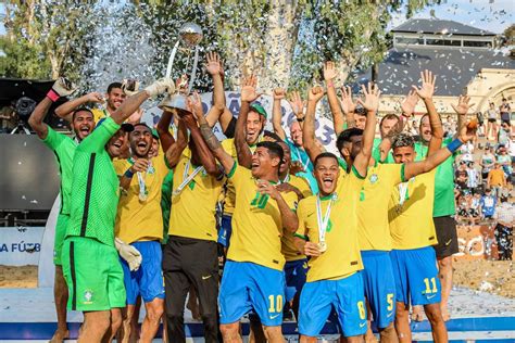 Brasil Campe O Da Copa Am Rica De Futebol De Areia Gp