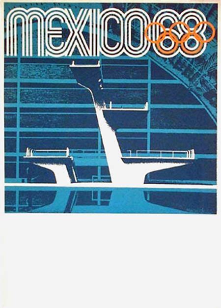 Mexico Olympics 1968 - Diving Poster | Mexico olympics, Mexico, Sport poster