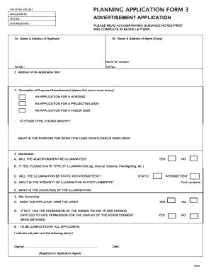 Fillable Online Thanet Gov Planning Application Form For Office Use