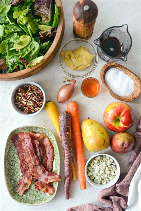 Fall Harvest Salad With Warm Maple Bacon Vinaigrette Simply Scratch