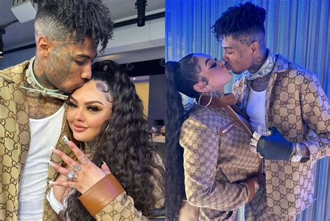 Blueface Proposes To Jaidyn Alexis During The Los Angeles Rams Football